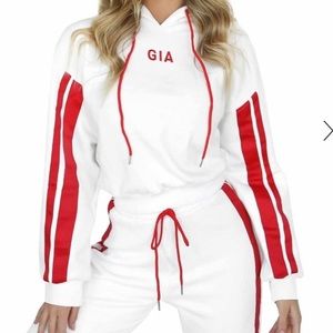 I.Am.Gia Cropped Hooded Pull-Over